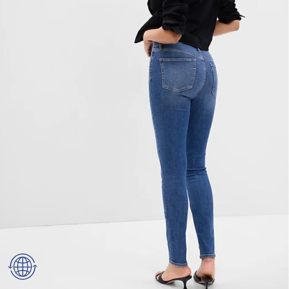 Gap High Rise True Skinny Jeans with Washwell - Picture 2 of 2